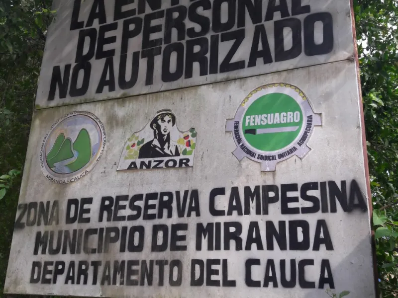 Ingreso en La Elvira Miranda Cauca Ingreso en La Elvira Miranda Cauca